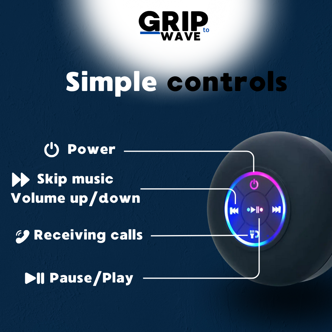 Grip to Wave™ Grip Speaker